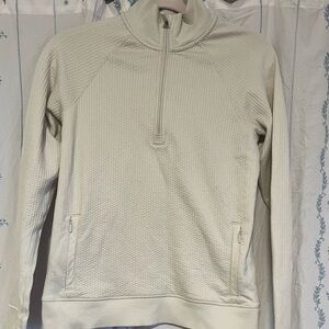 lululemon athletica Men's Cream Zip-Up Sweater